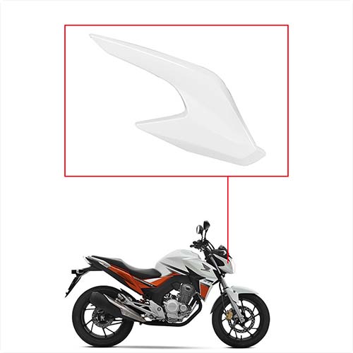 CACHA OPTICA LATERAL HONDA CB250 TWISTER BLANCO LADO DERECHO MTC