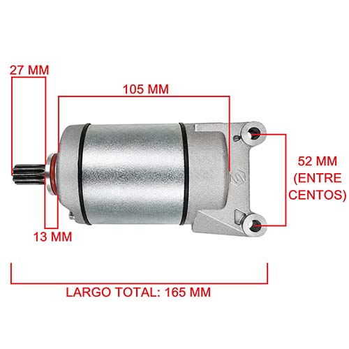 MOTOR DE ARRANQUE MOTOMEL SIRIUS 250 OEM