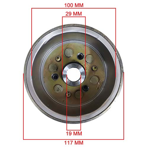 VOLANTE MAGNETICO YAMAHA YBR125 CHINA STD