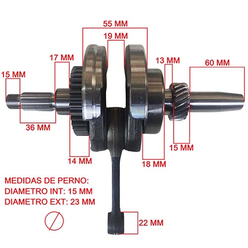 CIGUEÑAL COMPLETO MOTOMEL SIRIUS 200 OEM