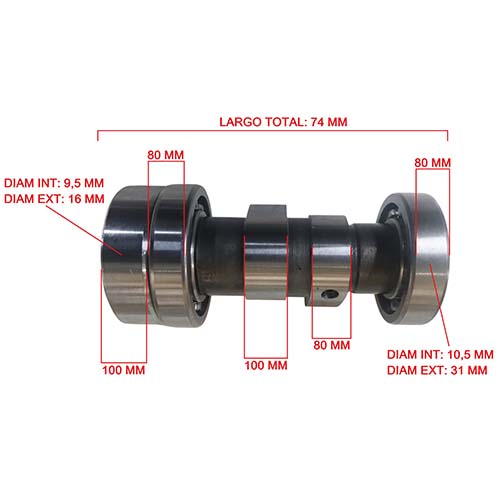 ARBOL DE LEVA - GILERA SMASH 110 LARGO S/DESCO REPCOR (J159ZV)