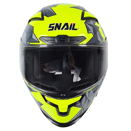 CASCO SNAIL FF871 FLUO YELLOW/GREY XXL