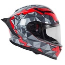 CASCO SNAIL FF871 DOBLE VISOR RED/GREY XXL
