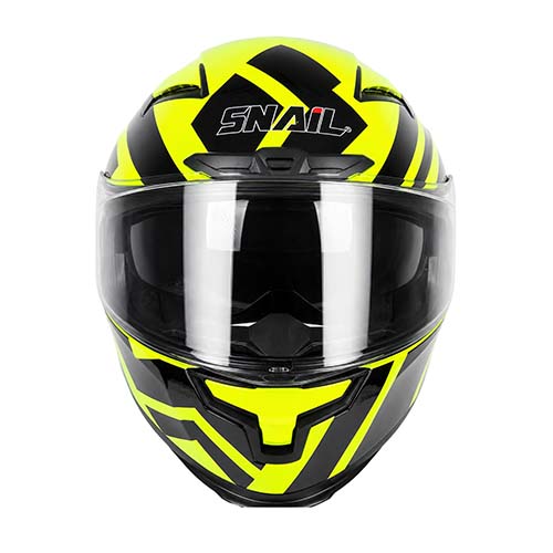 CASCO SNAIL FF871 DOBLE VISOR FLUO YELLOW/BLACK S