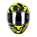 CASCO SNAIL FF871 DOBLE VISOR FLUO YELLOW/BLACK S