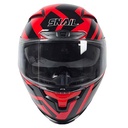CASCO SNAIL FF871 DOBLE VISOR RED/BLACK XXL