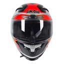 CASCO SNAIL FF871 DOBLE VISOR SILVER/ORANGE M