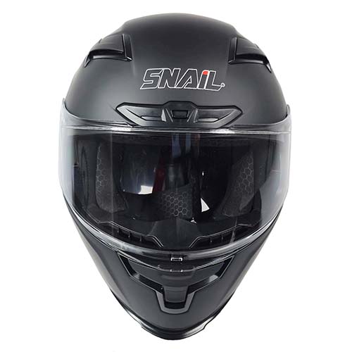 CASCO SNAIL FF871 DOBLE VISOR BLACK MATT M