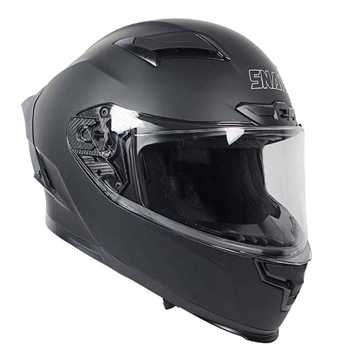 CASCO SNAIL FF871 DOBLE VISOR BLACK MATT M
