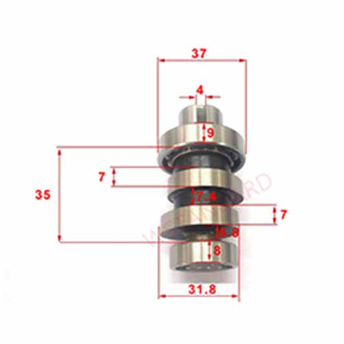 ARBOL DE LEVAS HONDA CB1 STD