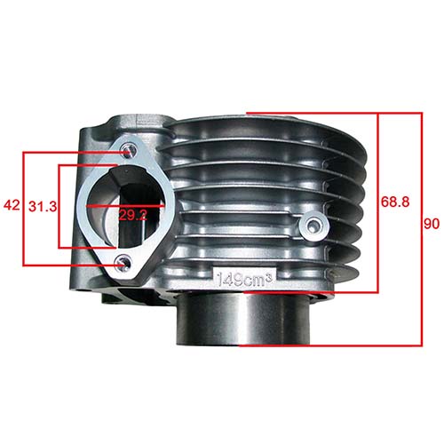 KIT CILINDRO + PISTON MOTOMEL VX150/KELLER150 STD