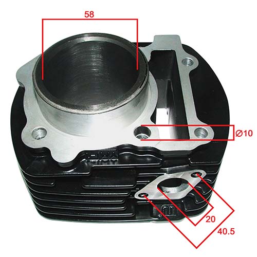 KIT CILINDRO + PISTON YAMAHA FZ16 STD