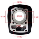 KIT CILINDRO + PISTON HONDA CBF125 TWISTER STD