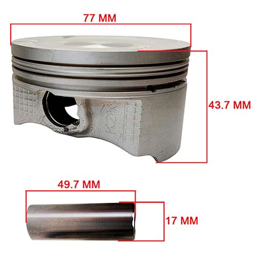 KIT CILINDRO + PISTON HONDA CB300F / XR300L TORNADO (77MM) STD