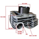 KIT CILINDRO + PISTON BAJAJ BOXER 150 (56mm) STD