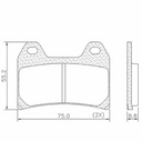 PASTILLA DE FRENO BENELLI TRK 502 FRASLE (FMPD01003)