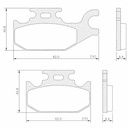 PASTILLA DE FRENO CAN-AM RENEGADE 500 FRASLE (FMPD00929)