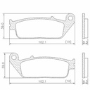 PASTILLA DE FRENO HONDA CB250 TWISTER DEL FRASLE (FMPD00870)