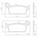 PASTILLA DE FRENO HONDA NX4 FALCON TRAS FRASLE (FMPD00864)