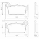 PASTILLA DE FRENO KAWASAKI KX450F TRAS FRASLE (FMPD00910)