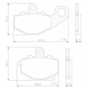 PASTILLA DE FRENO KAWASAKI VERSYS 650 ABS TRAS FRASLE (FMPD00943)