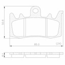 PASTILLA DE FRENO KAWASAKI Z 900 DEL FRASLE (FMPD00952)