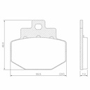 PASTILLA DE FRENO PIAGGIO VESPA VXL 300 TRA FRASLE (FMPD00986)