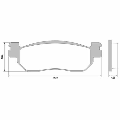 PASTILLA DE FRENO YAMAHA T105 CRYPTON FRASLE (FMPD00882)