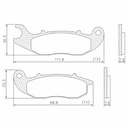 PASTILLA DE FRENO YAMAHA TENERE / NEW XTZ 250 LANDER DEL FRASLE (FMPD00898)