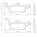 PASTILLA DE FRENO YAMAHA XC125 FRASLE (FMPD00939)