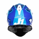 CASCO JUST1 J18 HEXA AZUL/ BLANCO GLOSS XS (CAJ0003XS)