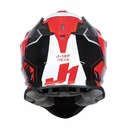 CASCO JUST1 J18 HEXA ROJO/ BLANCO/ NEGRO/ TITANIO MATE XXL (CAJ0002XXL)