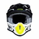 CASCO JUST1 J18 HEXA NEGRO/ GRIS/ FLUO/ BLANCO MATE XXL (CAJ0001XXL)