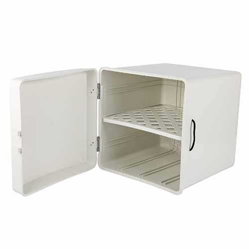 CAJA PARA DELIVERY 41X41X50 C/1 ESTANTE LARGE BLANCA PLASTICA VC (1027)