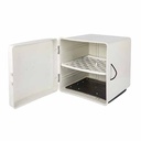 CAJA PARA DELIVERY 41X41X50 C/BASE EXTRAIBLE/SOPORTE C/1 ESTANTE LARGE BLANCA PLASTICA VC (1098B)