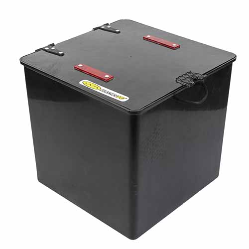 CAJA PARA DELIVERY LARGE NEGRA C/1 ESTANTE 41X41X50 PLASTICA VC (1026)