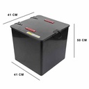 CAJA PARA DELIVERY LARGE NEGRA C/1 ESTANTE 41X41X50 PLASTICA VC (1026)