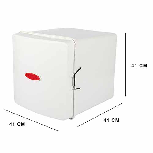 CAJA PARA DELIVERY SUPER 41X41X41 C/1 ESTANTE BLANCA PLASTICA VC (589)