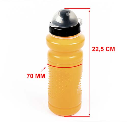 CARAMAÑOLA SPORTS 600cc CON TAPA CUBRE PICO NARANJA PLASTICA VC (1070NA)