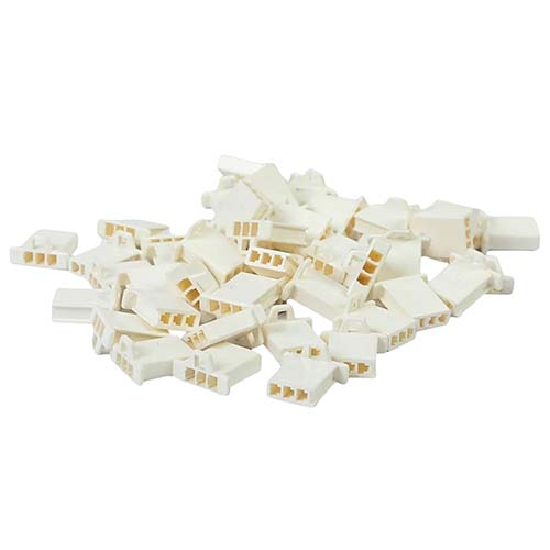 FICHA MACHO 3 TERMINALES PLASTICA VC (878)