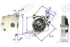 BOMBA DE ACEITE HONDA CB1 STD