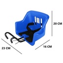 SILLA NIÑOS DEL. BICI AZUL PLASTICA VC (997A)