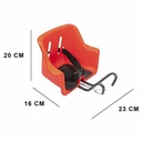 SILLA NIÑOS DEL. BICI ROJO PLASTICA VC (997R)