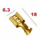 TERMINAL HEMBRA STOP (ANCHO 6,3mm) BRONCE X 100 U. PLASTICA VC (699)