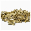 TERMINAL MACHO (ANCHO 6,3mm) BRONCE X 100 U. PLASTICA VC (702)