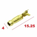 TERMINAL TUBO MACHO Ø 4mmm BRONCE X 100 U. PLASTICA VC (704)