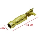 TERMINAL TUBO MACHO Ø 4mmm BRONCE X 100 U. PLASTICA VC (704)