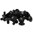 TORNILLO M6X10 NEGRO P/PLASTICOS CABEZA Ø 16mm X UNIDAD PLASTICA VC (T006N)