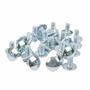 TORNILLO M6X10 PLATEADO P/PLASTICOS CABEZA Ø 16mm X UNIDAD PLASTICA VC (T001A)