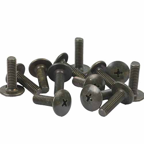 TORNILLO M6X20 NEGRO P/PLASTICOS CABEZA Ø 16mm X UNIDAD PLASTICA VC (T008N)